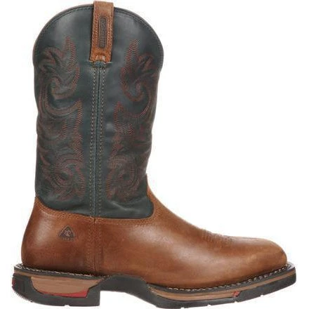 Rocky Men's Long Range Waterproof Western Boot - Brown - FQ0008656 - Image 2