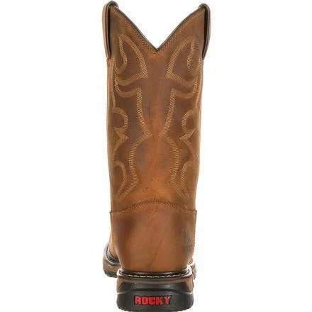 Rocky Men's Original Ride Branson WP Steel Toe Western Boot-FQ0002809 - Image 5