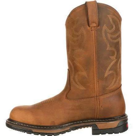 Rocky Men's Original Ride Branson WP Steel Toe Western Boot-FQ0002809 - Image 6