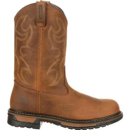 Rocky Men's Original Ride Branson WP Steel Toe Western Boot-FQ0002809 - Image 2