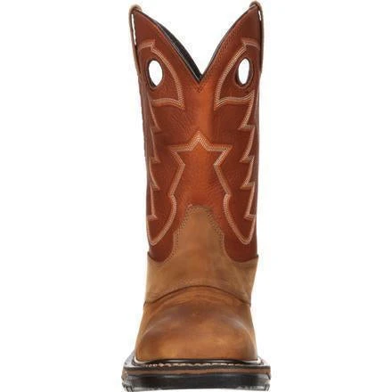 Rocky Men's Original Ride Waterproof Western Boot - Brown - RKYW039 - Image 3
