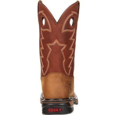 Rocky Men's Original Ride Waterproof Western Boot - Brown - RKYW039 - Image 4