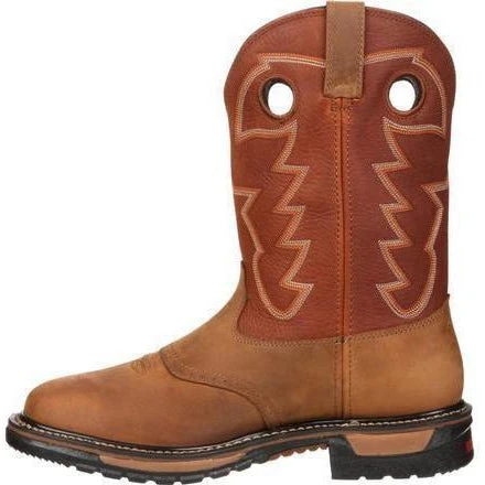 Rocky Men's Original Ride Waterproof Western Boot - Brown - RKYW039 - Image 6