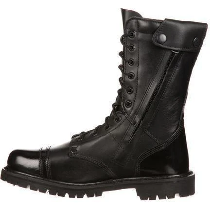 Rocky Men's Side Zipper Jump Duty Boot - Black - FQ0002090 - Image 5